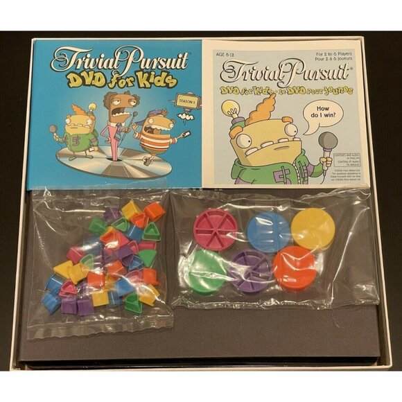 Trivial Pursuit DVD for Kids Board Game Ages 8-12 2006 NEW unused Open Box - Picture 3 of 4